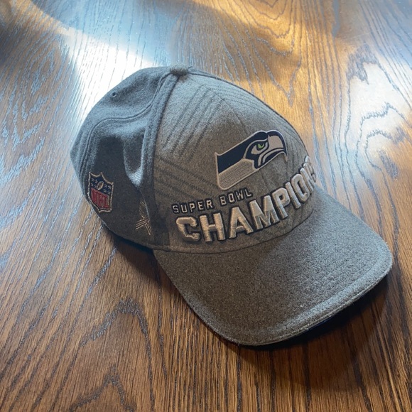 New Era Other - Seahawks Super Bowl Champions grey hat
